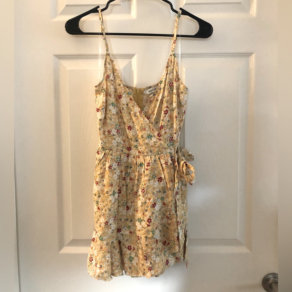 Speechless, XS, Floral, Romper 
, Yellow